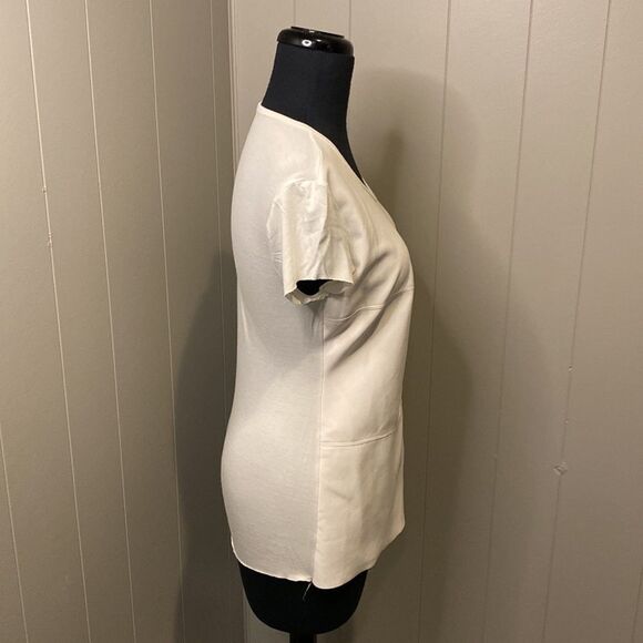 No brand. Small. Faux Leather front. Shirt lining. Super soft. Minor distress. - Picture 3 of 6